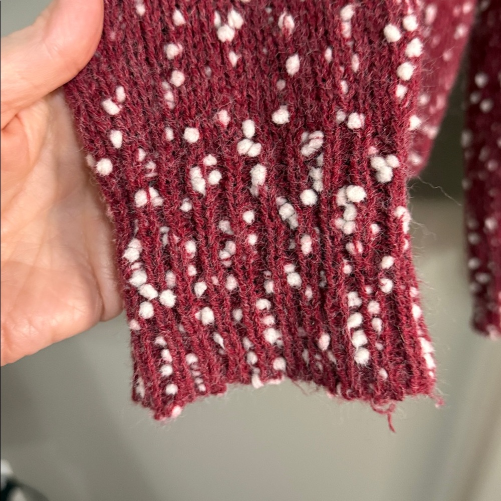 Andree By Unit Bobble Speckled Sweater Size M Mar… - image 3